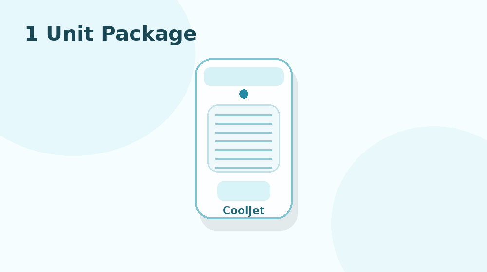 Illustration of one Cooljet unit